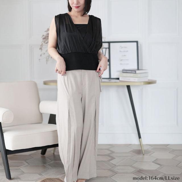 シアーカットコンビタンクトップ