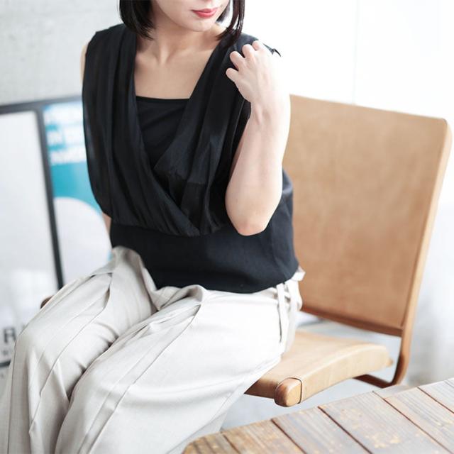 シアーカットコンビタンクトップ