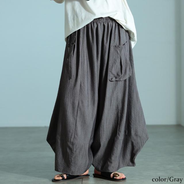 ビッグポケットバレルパンツ