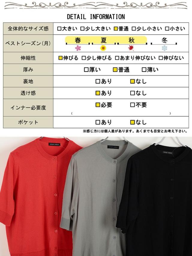 スラブサマーニットクロップドカーディガン