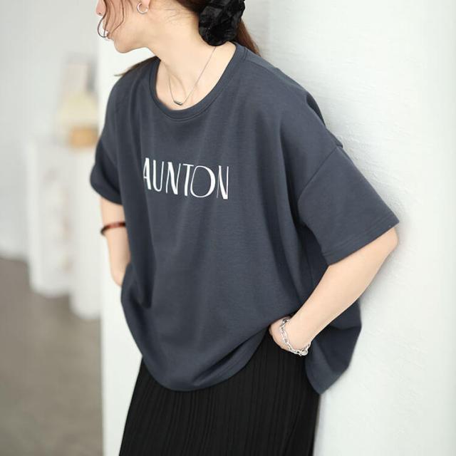 接触冷感＆UVカット＆吸水速乾ロゴプリントTシャツ