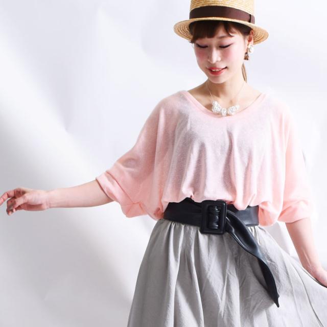 フェイクレザーサッシュベルト