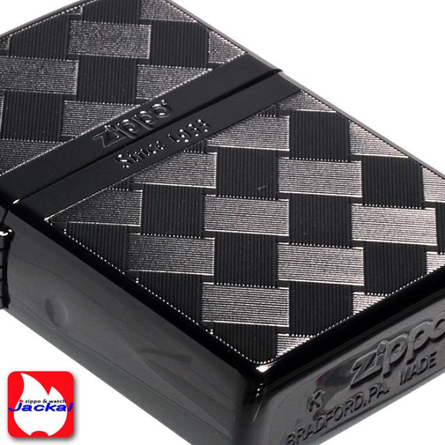 ZIPPO/つむぎ柄メッシュ両面加工BK 画像5