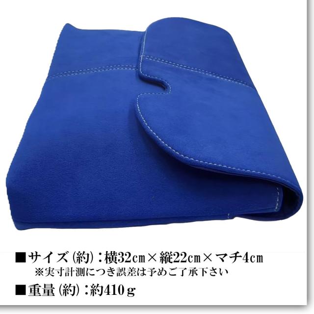 サコッシュ ショルダーバッグ 最高級 アルカンターラ ピスタシリーズ Maturi マトゥーリ 革 2WAY MT-44 BLUE画像5