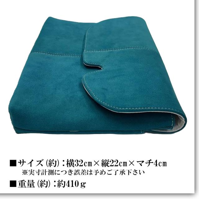 サコッシュ ショルダーバッグ 最高級 アルカンターラ ピスタシリーズ Maturi マトゥーリ 革 2WAY MT-44 S.BLUE画像5