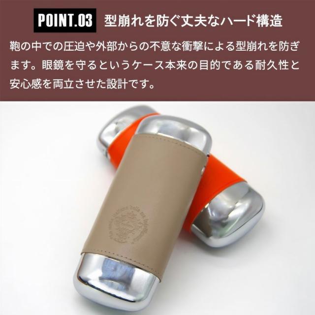 オロビアンコ メガネケース Orobianco 30周年記念限定モデル 高級国産牛革使用 スチール OBGC-030 全2色画像6