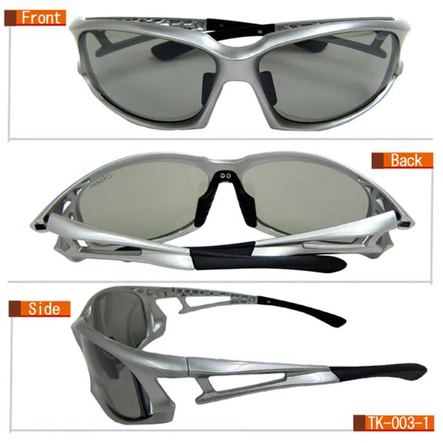 サングラス 調光偏光レンズ Maturi マトゥーリ 最上級モデル ケース付き シルバーフレーム TK-003-01画像