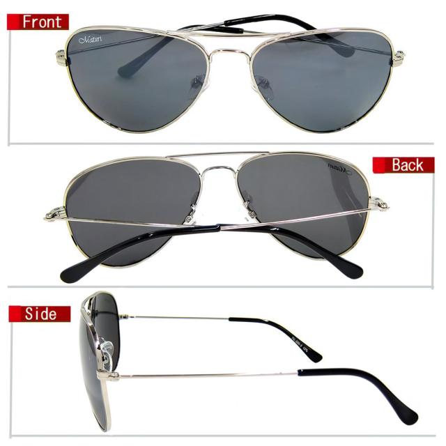 サングラス 偏光サングラス Maturi マトゥーリ チタン ティアドロップ サングラス ケース付き TK-300-3画像5