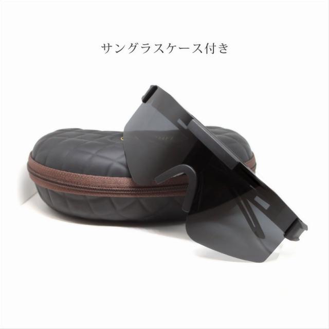 サングラス 偏光サングラス Maturi マトゥーリ スポーツサングラス ブラック TK-3049BK画像3