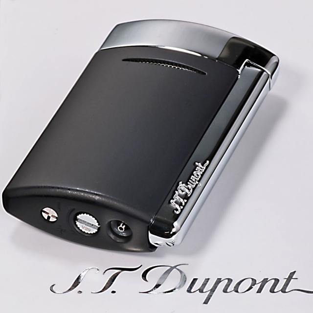 デュポン S.T.Dupont 正規品 ミニジェット 電子ガスターボライター ネイビーブルー&クローム トーチフレーム #10811(2024年9月発売) 画像4