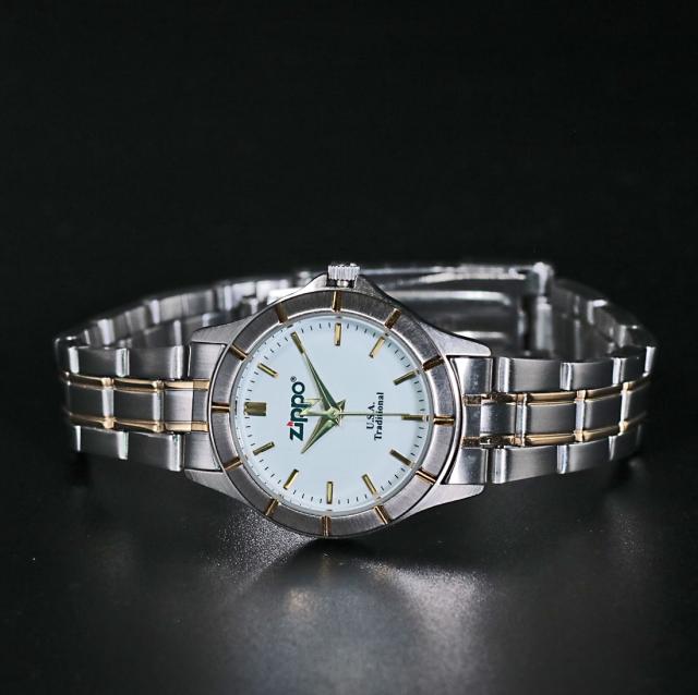 激レア 腕時計レディース ジッポー ZIPPO社公式ライセンス 腕時計 ZIPPOロゴ入り 当店蔵出し アナログ ステンレスベルト 5気圧防水 PAS-1-S 画像3
