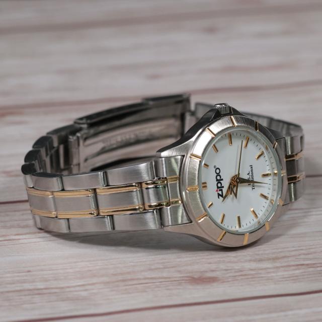 激レア 腕時計レディース ジッポー ZIPPO社公式ライセンス 腕時計 ZIPPOロゴ入り 当店蔵出し アナログ ステンレスベルト 5気圧防水 PAS-1-S 画像6
