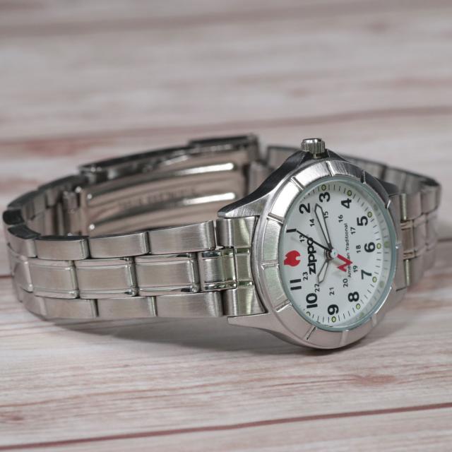 激レア 腕時計レディース ジッポー ZIPPO社公式ライセンス 腕時計 ZIPPOロゴ入り 当店蔵出し アナログ ステンレスベルト 5気圧防水 PAS-3-S画像6