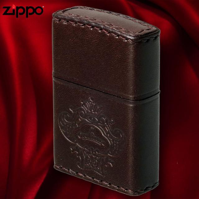ZIPPO/オロビアンコ　OROBIANCO　国産牛革巻き、手縫い ZIPPO ブラウン画像4