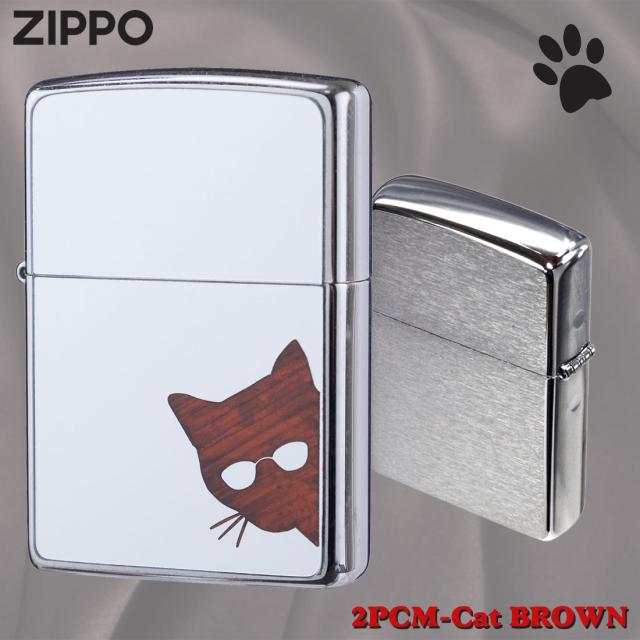 ZIPPO/猫 200FB  ポリカーボネート 2PCM-CAT  ブラウン画像5