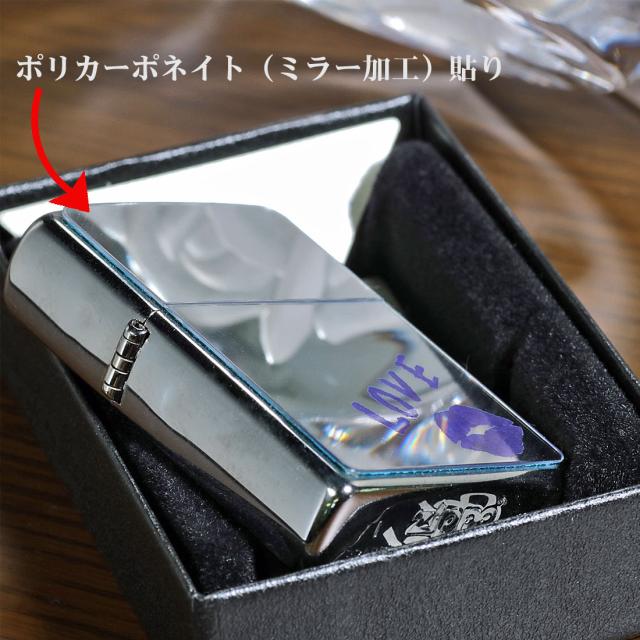 ZIPPO/HAND PAINTED  Rouge(パープル) 　ポリカーボネイトミラー　口紅画像4