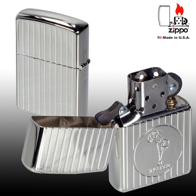 ZIPPO/OLD DESSIGN オールドデザイン ウィンディ ガール 銀メッキ シンプル画像3