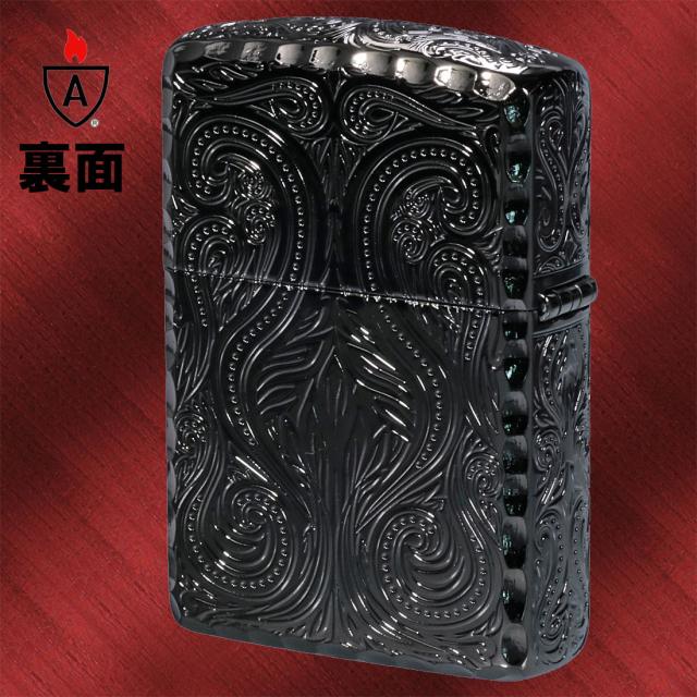 ZIPPO/アーマー ラグジュアリー アラベスク LUXURY ARABESQUE 5面加工 黒ニッケル画像5