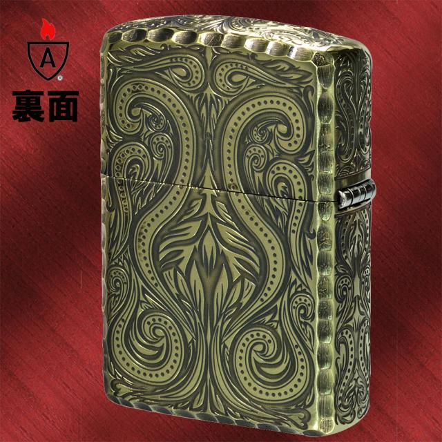 ZIPPO/アーマー ラグジュアリー アラベスク LUXURY ARABESQUE 5面加工 黒ニッケル画像5