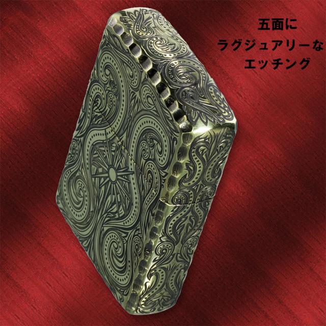 ZIPPO/アーマー ラグジュアリー アラベスク LUXURY ARABESQUE 5面加工 黒ニッケル画像6