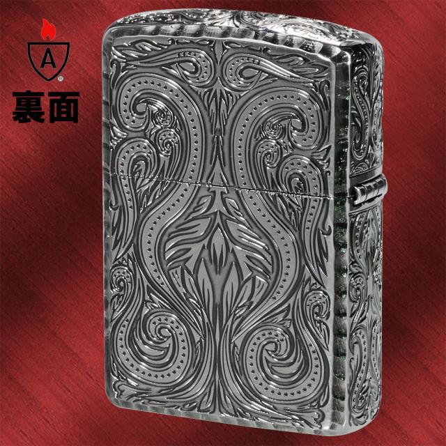 ZIPPO/アーマー ラグジュアリー アラベスク LUXURY ARABESQUE 5面加工 黒ニッケル画像5