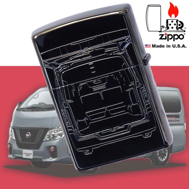 ZIPPO/NISSANシリーズ CARAVAN　キャラバン 日産公認 ブラックニッケルメッキ画像3