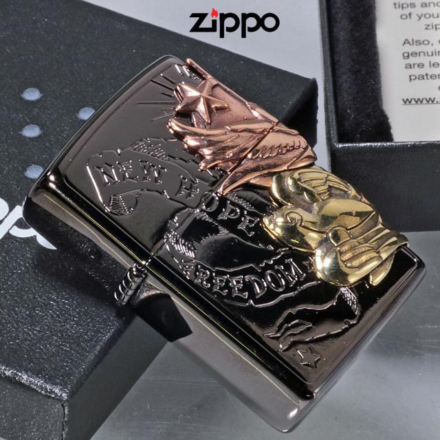 ZIPPO/ラッキーチャーム  スワロウ  BK　 ブラックニッケル　メタル貼り 幸運　お守り画像5