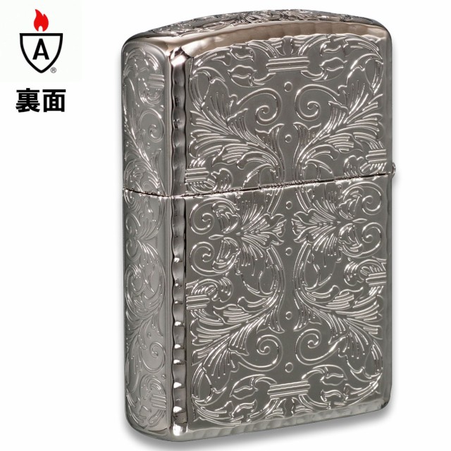 【期間限定】 162アーマーアラベスク zippo プラチナメッキ コーナー 5面加工 その他