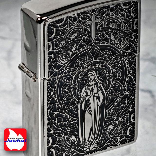 ZIPPO/ブラックメタル　マリア　ホワイトニッケルプレート シリアルナンバー入り　BMS-MARIA画像6