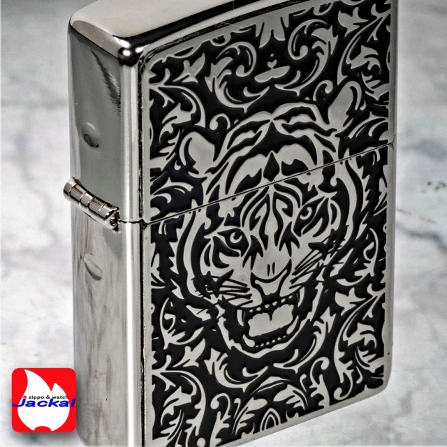 zippo ジッポーライター ブラックメタル 虎 タイガー 寅