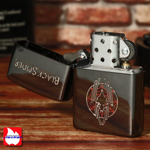 ZIPPO/ブラックスパイダー 黒ニッケル　エッチング BSPIDER 画像4