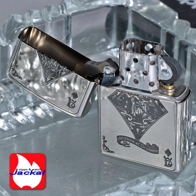 ZIPPO/デビル　DEUIL　トランプ　ダイヤ　エース　ニッケル　エッチング　DVLT-D画像3
