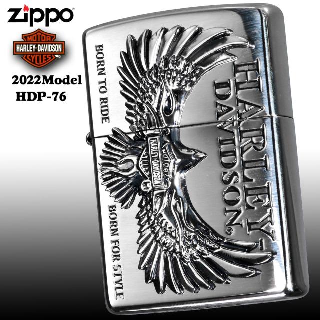 ZIPPO/ハーレーダビッドソン 銀イブシ 銀イブシメタル貼り 2022モデル HDP-76画像2