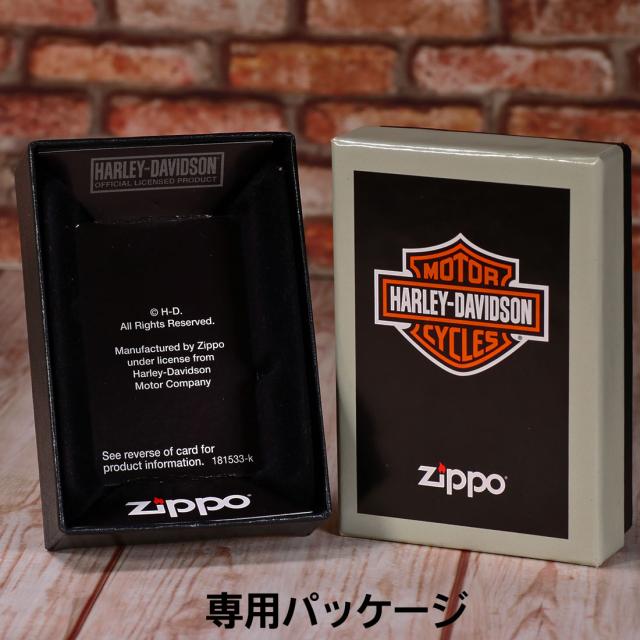ZIPPO/ハーレーダビッドソン　ブラックイオン＋ゴールドメッキ　ゴールドメタル貼り　2022モデル HDP-78画像3