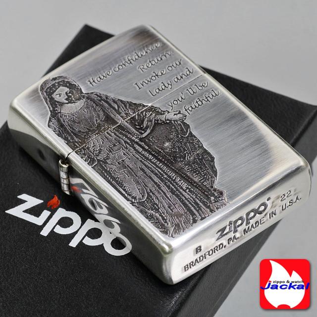 ZIPPO/ マリア　エッチング　シルバーいぶし　JM-KB画像5