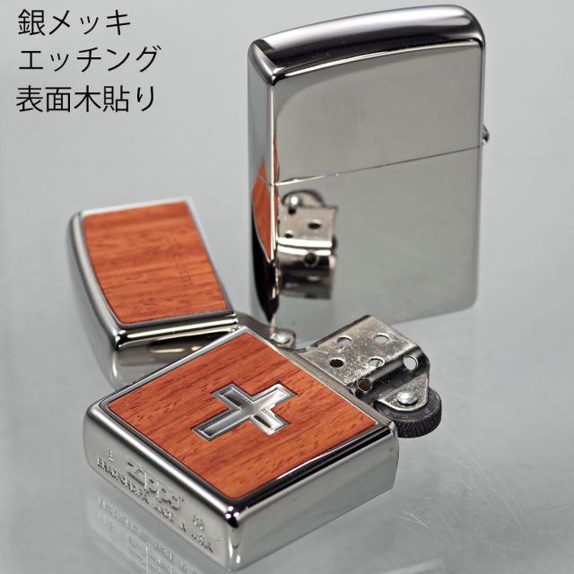 ZIPPO/在庫限り　クロス　十字架　木貼り　LEGEND LOVE　2008年製　銀メッキ　KIBARI画像4