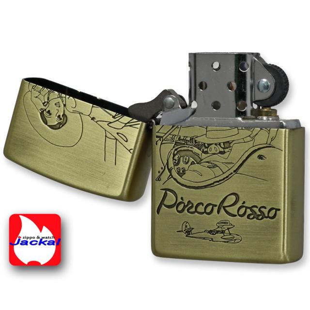 ZIPPO/スタジオジブリジッポー・コレクション 紅の豚 ポルコとジーナ 真鍮古美 エッジング加工　NZ-41　画像4
