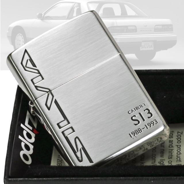 ZIPPO/NISSAN   大人気　日産シリーズ　SILVIA シルビア S13  銀イブシ　エッチング　日産公認モデル　SILVIA-S13 画像5
