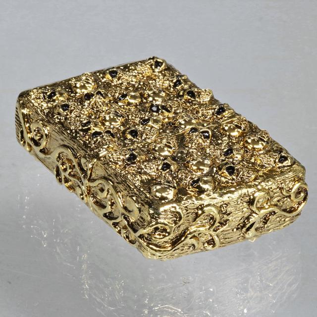 ZIPPO/ スカルジャケットGI 金イブシ　ゴールドユニット画像6