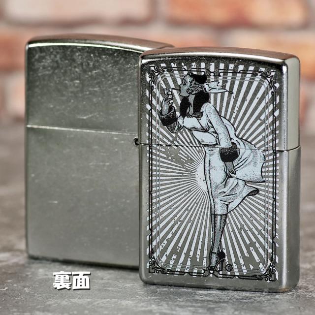 ZIPPO/Vintage Girl Frame　ビンテージガール フレーム Windy　ウインディ 2023モデル ストリートクローム  Z207-104633画像4