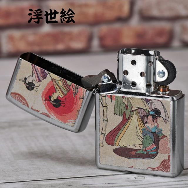 ZIPPO/USA ZIPPO　和柄シリーズ　浮世絵　　Ukiyoe Style　ストリートクローム　プリント加工　Z207-107671画像4