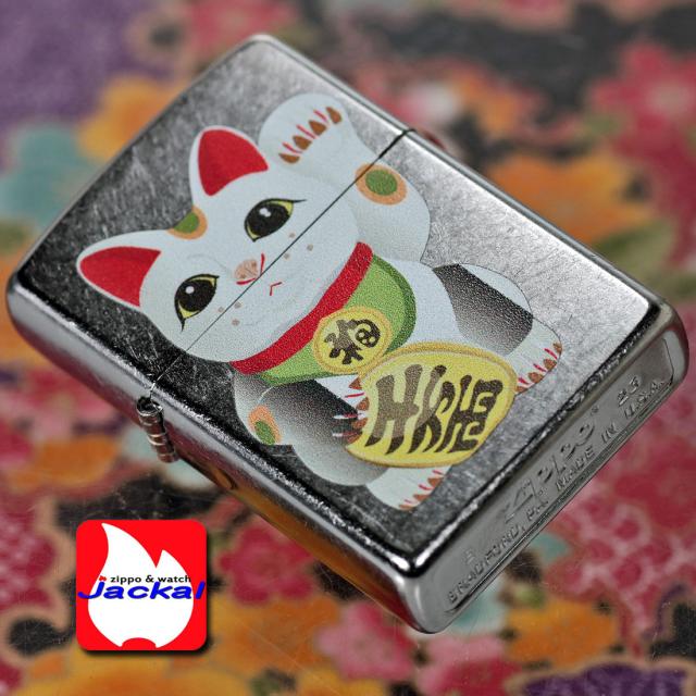 ZIPPO/USA ZIPPO　和柄シリーズ　招き猫　Maneki Neko　ストリートクローム　プリント加工 Z207-107672画像5