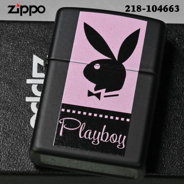 ZIPPO/PLAYBOY pink bunny ピンク バニー ブラックマット 2023モデル Z218-104663画像2