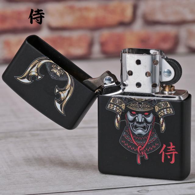 ZIPPO/USA ZIPPO　和柄シリーズ　侍　兜　Black Matte Samurai　ブラックマット プリント加工　Z218-107669　画像4