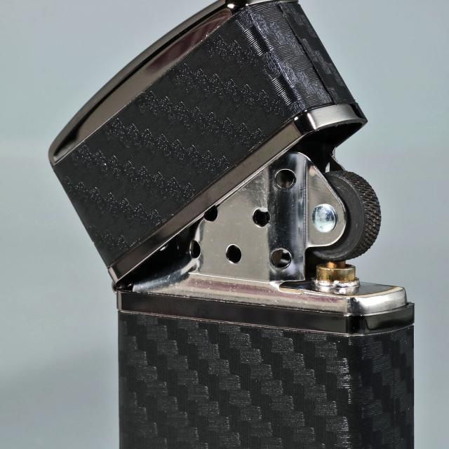 ZIPPO/armor アーマー カーボンシリーズ CARBON SERIES 黒ニッケル エッチング 162BK-CARBON画像3