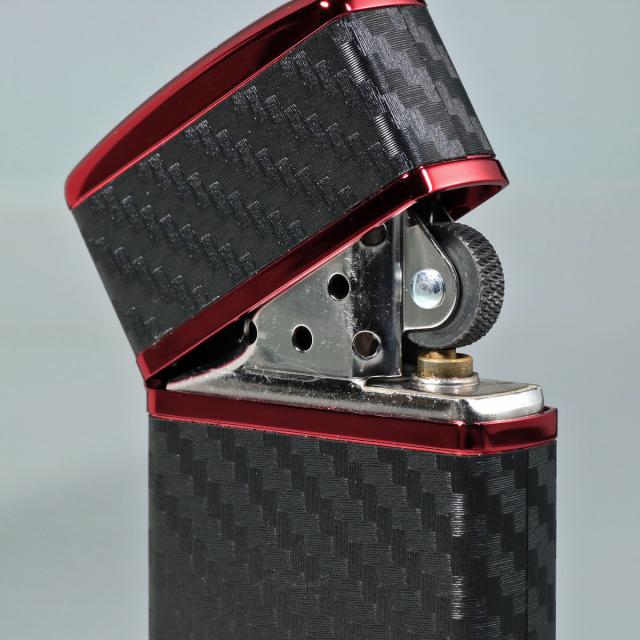 ZIPPO/armor アーマー カーボンシリーズ CARBON SERIES レッドイオン エッチング 162RED-CARBON画像3