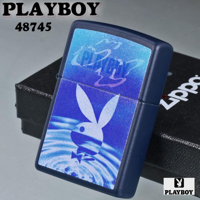 ZIPPO/ PLAYBOY プレイボーイ ネイビーマット 2023モデル 48745画像2