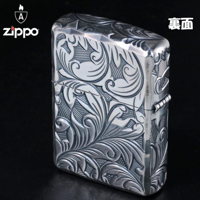 ZIPPO/Armor 5面立体彫刻 LEAF リーフ 銀いぶし 5NC-LEAF S 　画像4