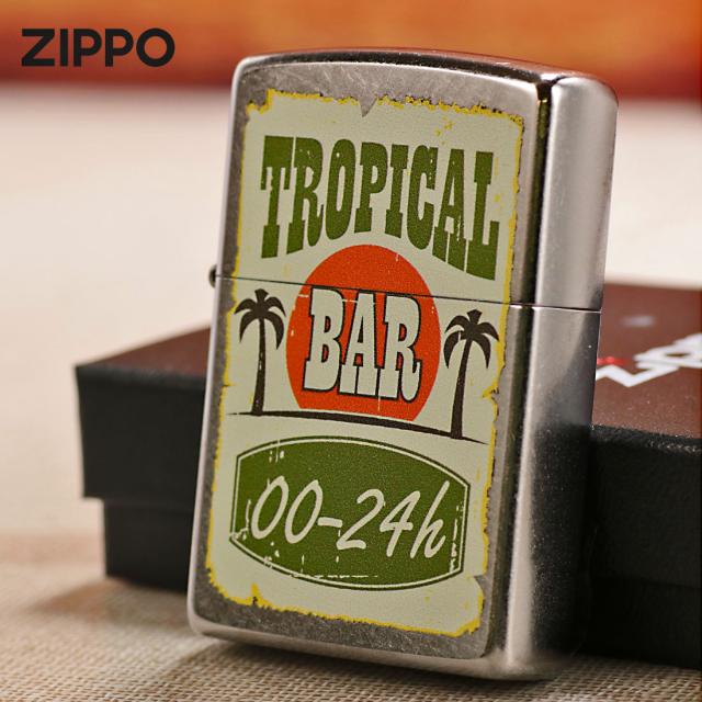 ZIPPO/トロピカルバー TROPICAL BAR　ストリートクローム　エンボスプリント加工　EP-KD画像2