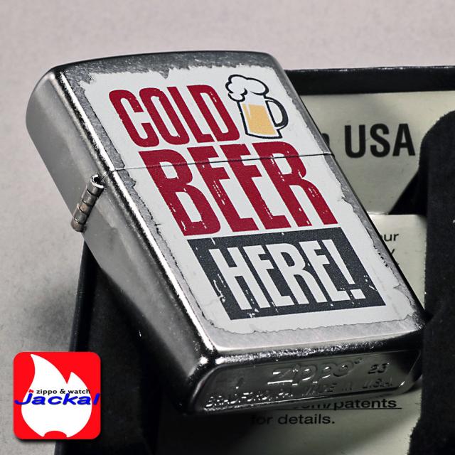 ZIPPO/COLD  BEER コールド　ビア　ストリートクローム　エンボスプリント加工　EP-KE画像5